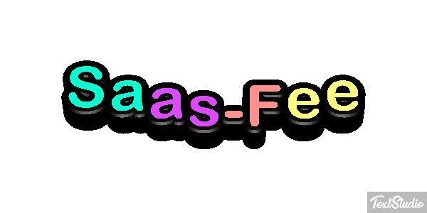 Saas-Fee Metin efekti