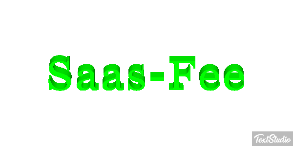 Saas-Fee Metin efekti