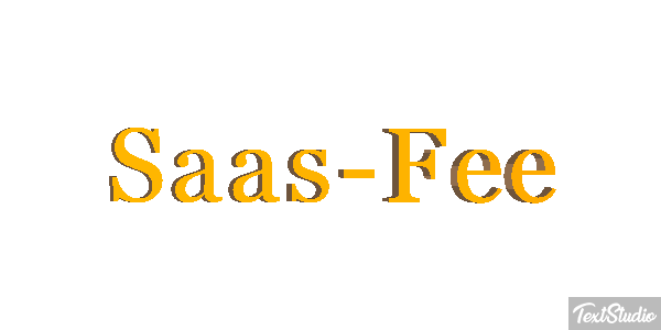 Saas-Fee Metin efekti