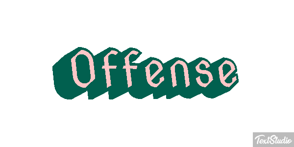 Offense Efeito do texto