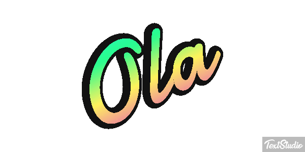 Olá テキスト効果