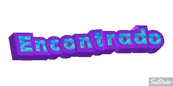 Encontrado Efeito do texto