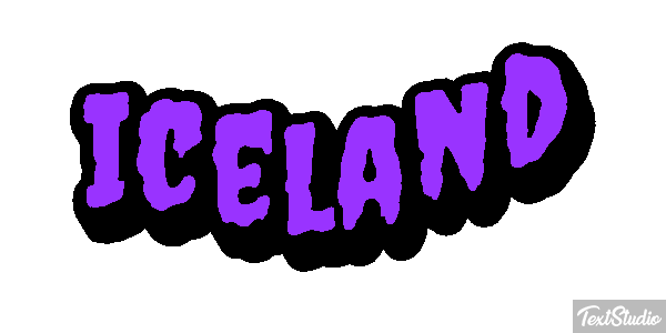 Iceland Text effect