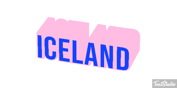 Iceland Text effect