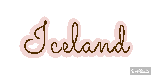 Iceland Text effect