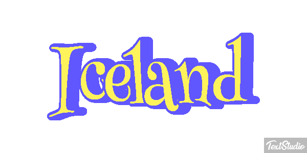 Iceland Text effect