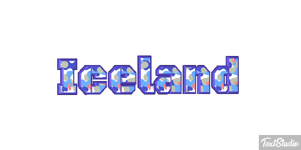 Iceland Text effect