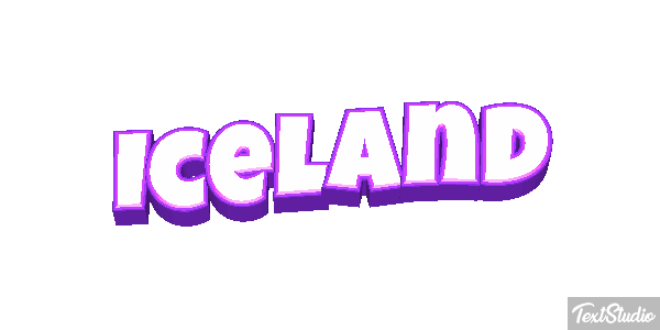 Iceland Text effect