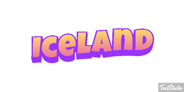 Iceland Text effect
