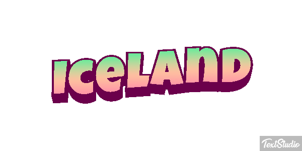 Iceland Text effect