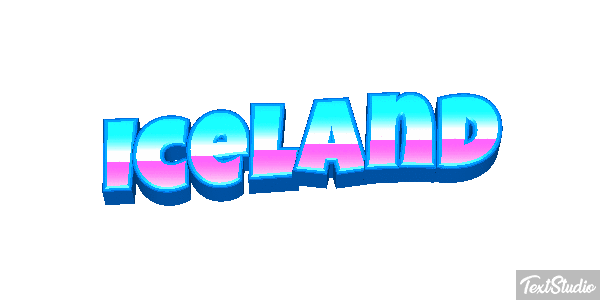 Iceland Text effect
