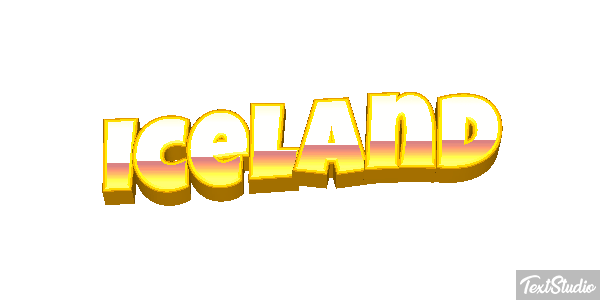 Iceland Text effect