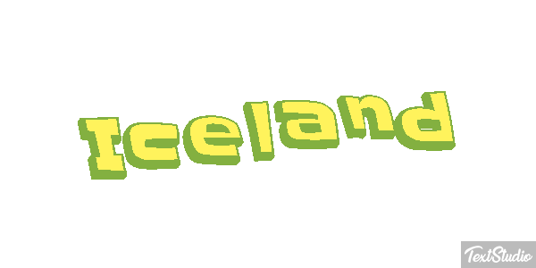 Iceland Text effect