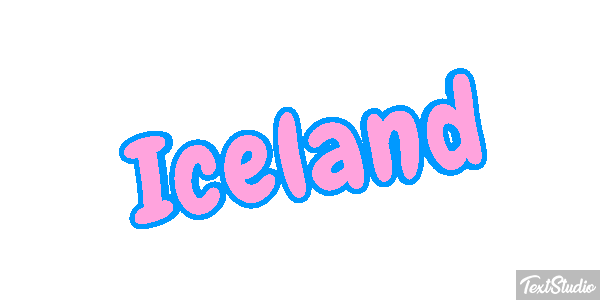 Iceland Text effect