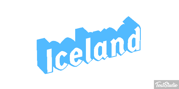 Iceland Text effect