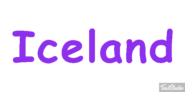 Iceland Text effect