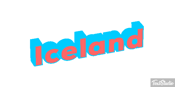 Iceland Text effect