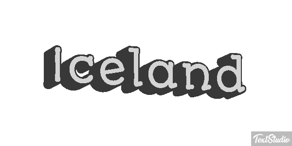 Iceland Text effect