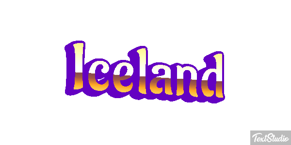 Iceland Text effect