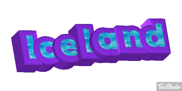 Iceland Text effect