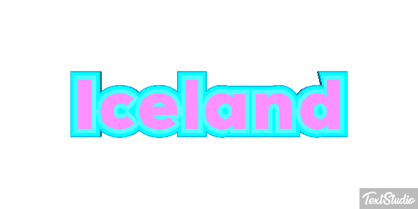 Iceland Text effect