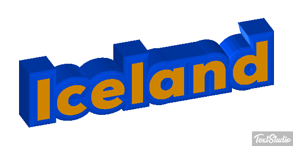 Iceland Text effect