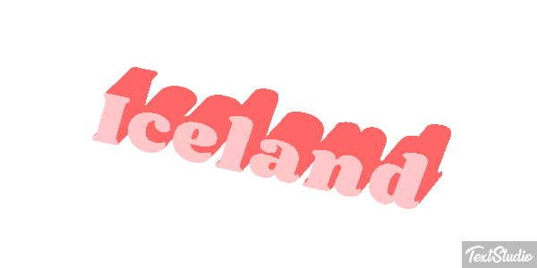 Iceland Text effect