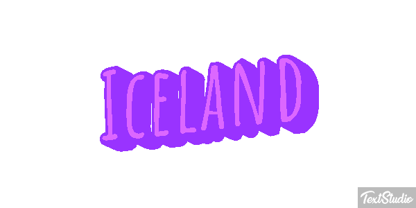 Iceland Text effect
