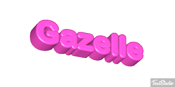 Gazelle Effet de texte