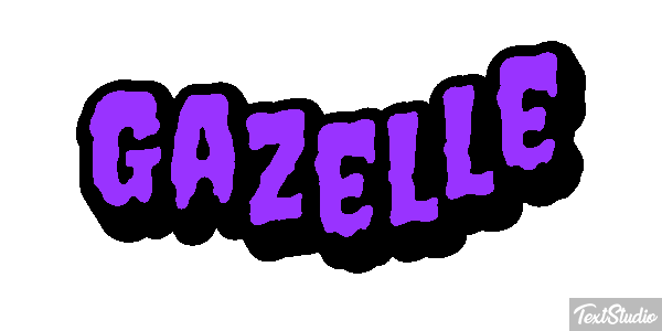 Gazelle Effet de texte