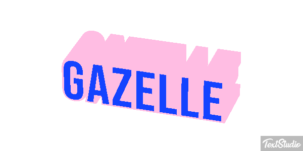 Gazelle Effet de texte