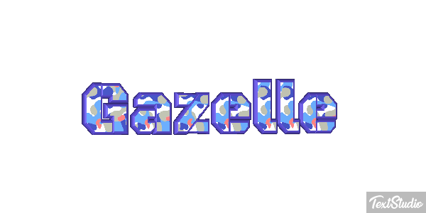 Gazelle Effet de texte