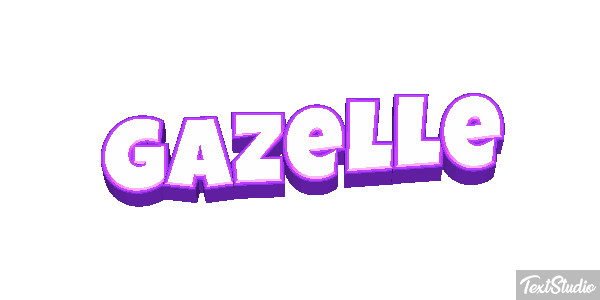 Gazelle Effet de texte