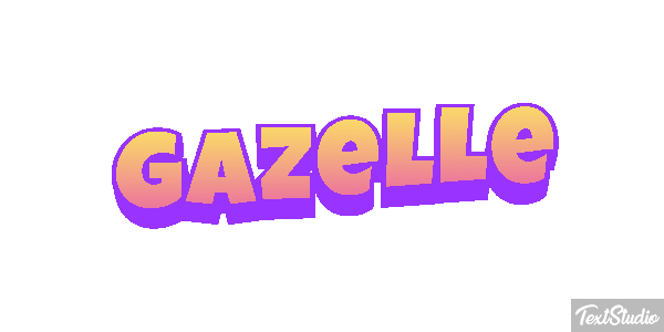 Gazelle Effet de texte
