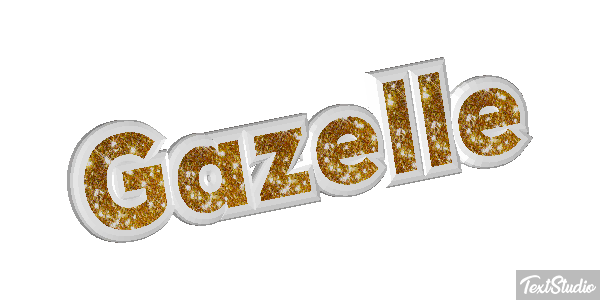 Gazelle Effet de texte