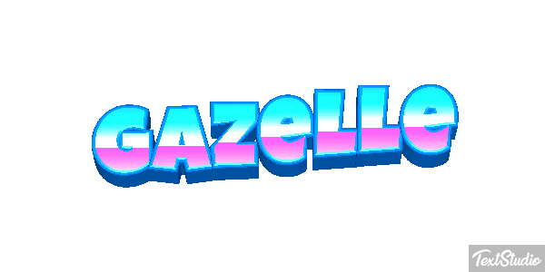 Gazelle Effet de texte
