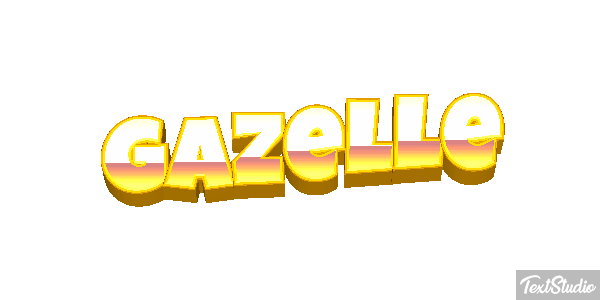 Gazelle Effet de texte