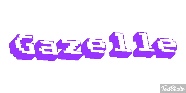 Gazelle Effet de texte