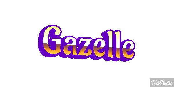 Gazelle Effet de texte