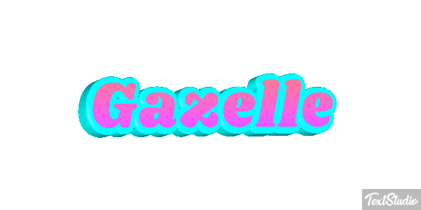 Gazelle Effet de texte