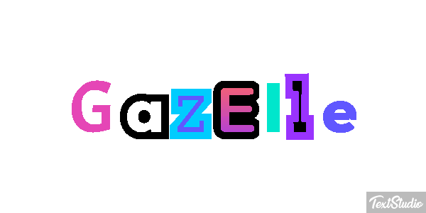 Gazelle Effet de texte