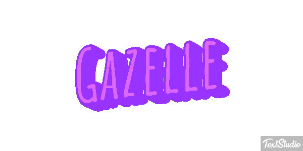 Gazelle Effet de texte