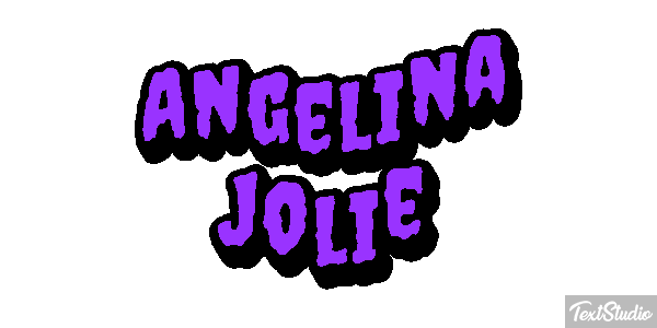 Angelina Jolie Text effect