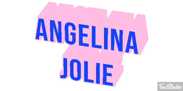 Angelina Jolie Text effect