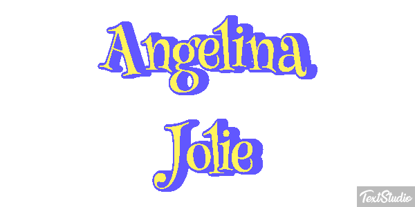 Angelina Jolie Text effect