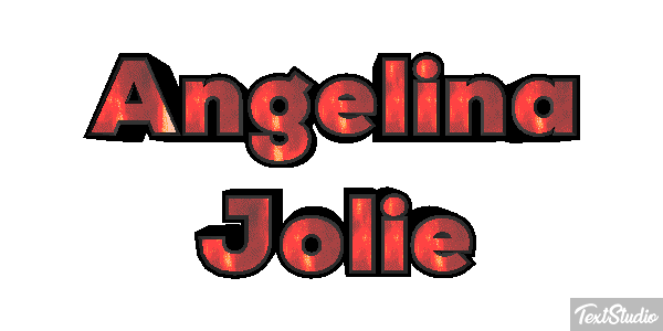 Angelina Jolie Text effect
