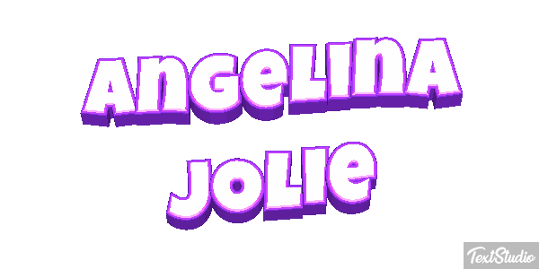 Angelina Jolie Text effect