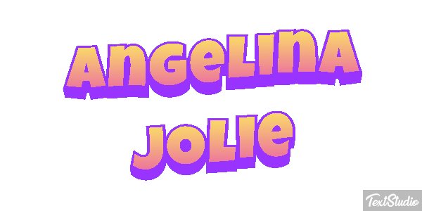 Angelina Jolie Text effect