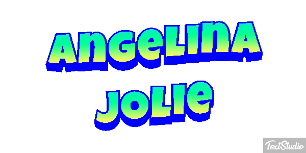 Angelina Jolie Text effect