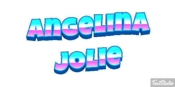 Angelina Jolie Text effect